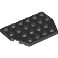 LEGO® los onderdeel Wig Plaat in kleur Zwart 32059
