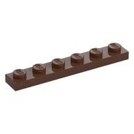 LEGO® los onderdeel Plaat Algemeen in kleur Bruin 3666
