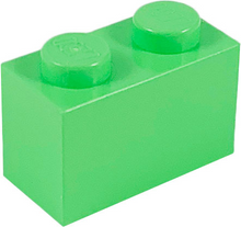 Plaatje in Gallery viewer laden, LEGO® los onderdeel Steen in kleur Medium Groen 3004