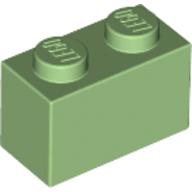 Plaatje in Gallery viewer laden, LEGO® los onderdeel Steen in kleur Medium Groen 3004