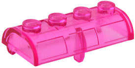LEGO® los onderdeel Container Doorzichtig Donkerroze 4739a