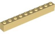 Plaatje in Gallery viewer laden, LEGO® los onderdeel Steen in kleur Licht Geel 6111