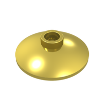 Plaatje in Gallery viewer laden, LEGO® los onderdeel Schaal in kleur Chroom Goud 4740