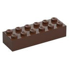 LEGO® los onderdeel Steen in kleur Bruin 2456