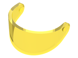 LEGO® onderdeel Hoofddeksel Accessoire Doorzichtig Geel 2447