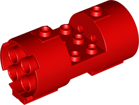 LEGO® los onderdeel Cilinder in kleur Rood 30360
