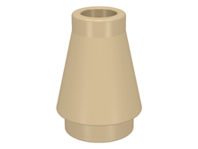 Plaatje in Gallery viewer laden, LEGO® los onderdeel Kegel in kleur Geelbruin 4589