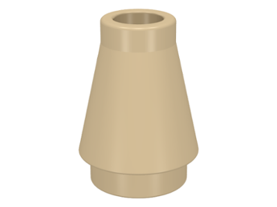 LEGO® los onderdeel Kegel in kleur Geelbruin 4589