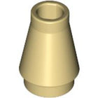 LEGO® los onderdeel Kegel in kleur Geelbruin 4589