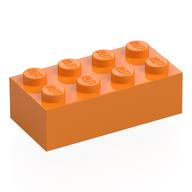 LEGO® los onderdeel Steen in kleur Medium Oranje 3001