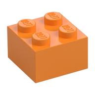 Plaatje in Gallery viewer laden, LEGO® los onderdeel Steen in kleur Medium Oranje 3003