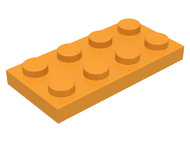 LEGO® los onderdeel Plaat Algemeen Medium Oranje 3020