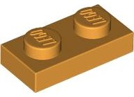 Plaatje in Gallery viewer laden, LEGO® los onderdeel Plaat Algemeen Medium Oranje 3023