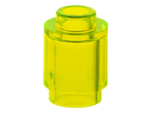 Plaatje in Gallery viewer laden, LEGO® los onderdeel Steen Rond Doorzichtig Neon Groen 3062
