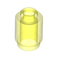 Plaatje in Gallery viewer laden, LEGO® los onderdeel Steen Rond Doorzichtig Neon Groen 3062
