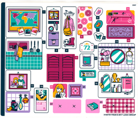 LEGO® stickervel set 41314-1 Stephanie's House