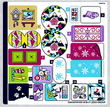 Plaatje in Gallery viewer laden, LEGO® stickervel set 41323-1 Snow Resort Chalet
