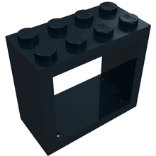 Plaatje in Gallery viewer laden, LEGO® los onderdeel Raamkozijn in kleur Zwart 4132