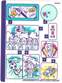 LEGO® stickervel set 41332-1 Emma's Art Stand