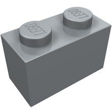 Plaatje in Gallery viewer laden, LEGO® los onderdeel Steen in kleur Parel Lichtgrijs 3004