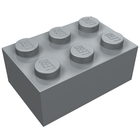 LEGO® los onderdeel Steen in kleur Parel Lichtgrijs 3002