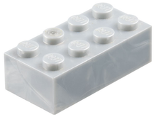Plaatje in Gallery viewer laden, LEGO® los onderdeel Steen in kleur Parel Lichtgrijs 3001