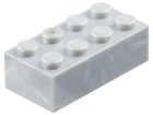 LEGO® los onderdeel Steen in kleur Parel Lichtgrijs 3001