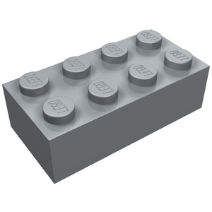 LEGO® los onderdeel Steen in kleur Parel Lichtgrijs 3001