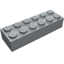 Plaatje in Gallery viewer laden, LEGO® los onderdeel Steen in kleur Parel Lichtgrijs 2456