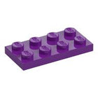 LEGO® los onderdeel Plaat Algemeen in kleur Paars 3020