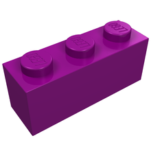 Plaatje in Gallery viewer laden, LEGO® los onderdeel Steen in kleur Paars 3622