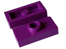 LEGO® los onderdeel Plaat Aangepast in kleur Paars 3794a