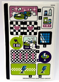 LEGO® stickervel set 41350-1 Spinning Brushes Car Wash