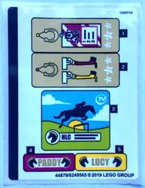 LEGO® stickervel set 41367-1 Stephanie's Horse Jumping