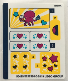 LEGO® stickervel set 41373-1 Funny Octopus Ride