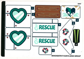 LEGO® stickervel set 41378-1 Dolphins Rescue Mission
