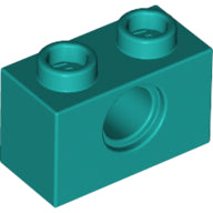 Plaatje in Gallery viewer laden, LEGO® los onderdeel Technische Steen Donker Turkoois 3700