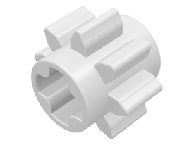 LEGO® los onderdeel Technische Tandwiel in kleur Wit 3647