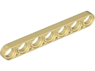 Plaatje in Gallery viewer laden, LEGO® los onderdeel Technische Hefbalk Geelbruin 32065