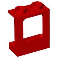 Plaatje in Gallery viewer laden, LEGO® los onderdeel Raamkozijn in kleur Rood 60032