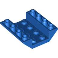 LEGO® los onderdeel Dakpan Omgekeerd in kleur Blauw 4854
