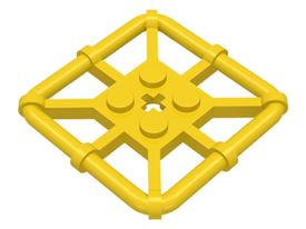 LEGO® los onderdeel Plaat Aangepast in kleur Geel 30094