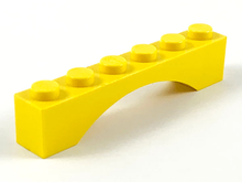 Plaatje in Gallery viewer laden, LEGO® los onderdeel Steen Boog in kleur Geel 3455