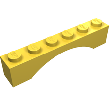 Plaatje in Gallery viewer laden, LEGO® los onderdeel Steen Boog in kleur Geel 3455