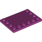 LEGO® los onderdeel Tegel Aangepast in kleur Magenta 6180