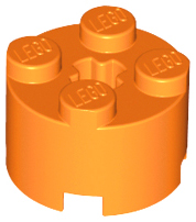 LEGO® los onderdeel Steen Rond in kleur Oranje 3941