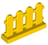 LEGO® los onderdeel Hek in kleur Geel 33303