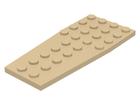 LEGO® los onderdeel Wig Plaat in kleur Geelbruin 2413