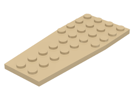 LEGO® los onderdeel Wig Plaat in kleur Geelbruin 2413