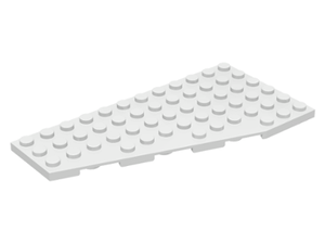 LEGO® los onderdeel Wig Plaat in kleur Wit 30355